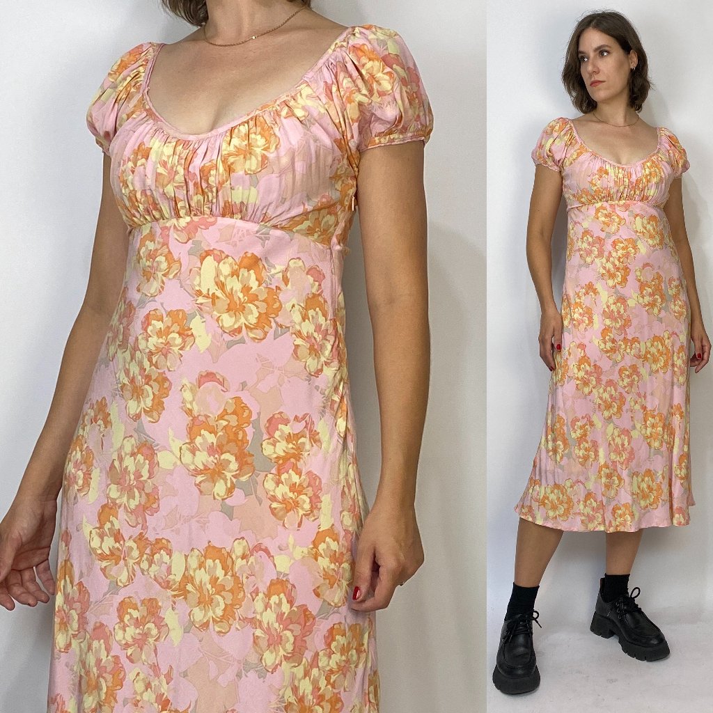 Astr The Label Floral Milkmaid Slip Dress! Small